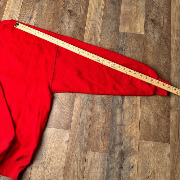 Vintage 90s US Marines Corps Sweatshirt Men's XL Red Parris Island Athletic 5580 - Picture 8 of 9